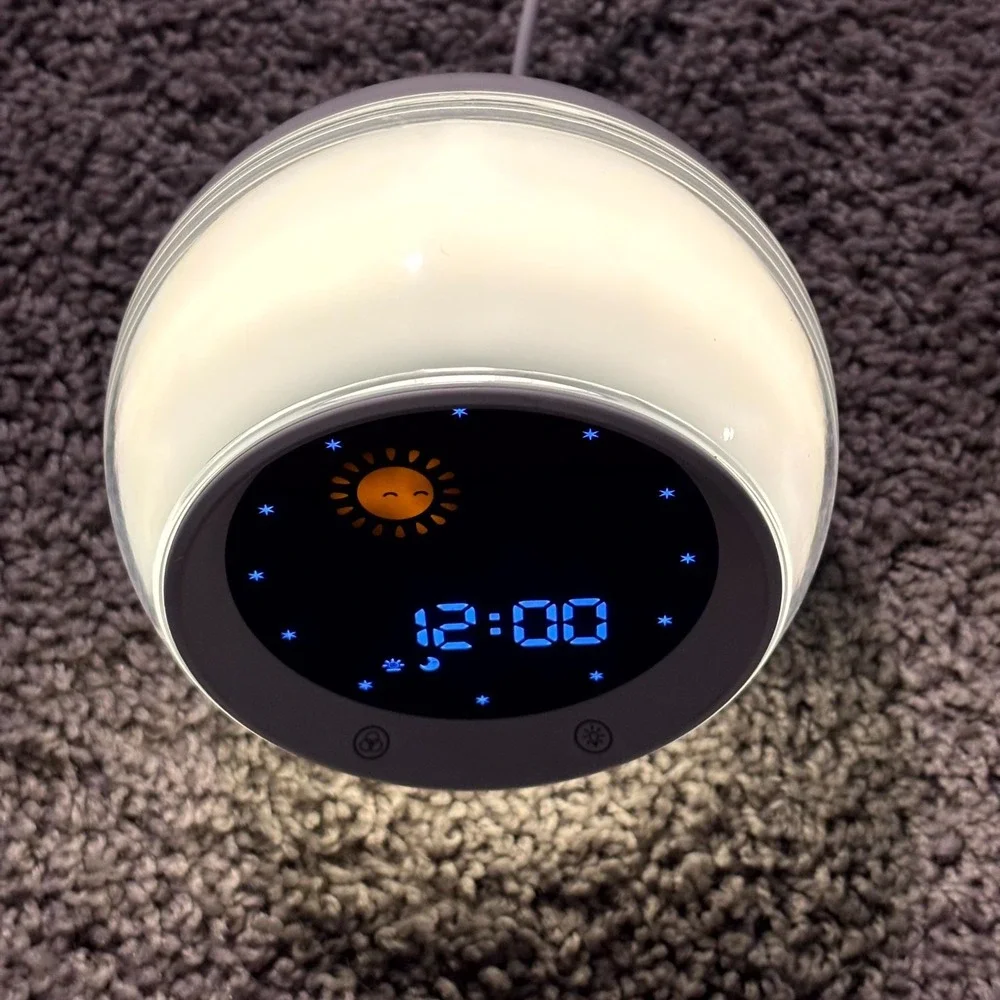 Sunrise Alarm Clock RGB Night Light Sound Machine Wake Up Lamp LED Color Changin
